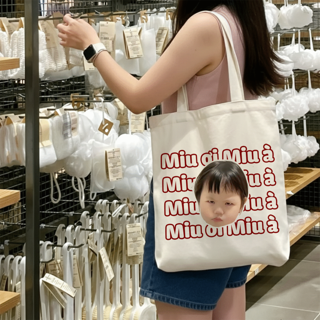 túi vải bố, túi canvas, túi vải tote in tên, hình theo yêu cầu mẫu túi đơn giản, đẹp