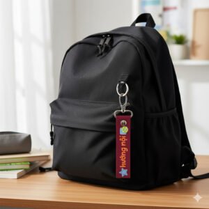 móc khóa vải in quote hài hước dễ thương, dây móc khóa treo xe máy xe điện, balo, in tên theo yêu cầu