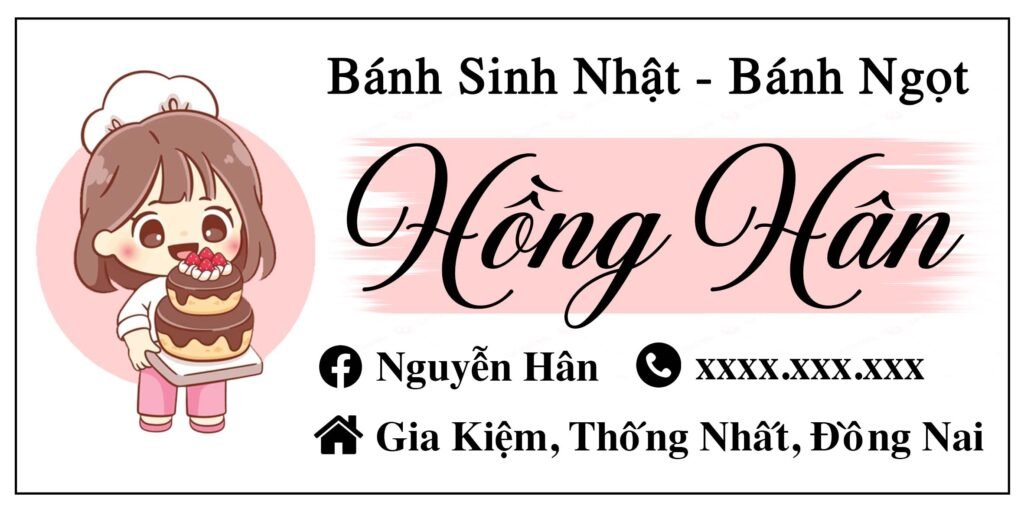 tem thiết kế logo dán hộp cho thợ làm bánh kem , decal nhựa chống nước 100%