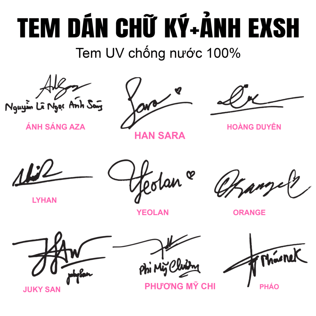 tem dán chữ ký em xinh say hi , tem dán chữ ký in theo yêu cầu. tem dán chữ kí độc đáo trên ốp đt, ipad