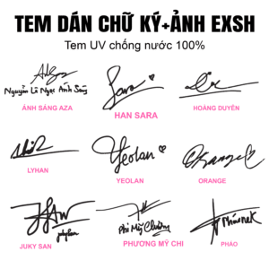 tem dán chữ ký em xinh say hi , tem dán chữ ký in theo yêu cầu. tem dán chữ kí độc đáo trên ốp đt, ipad