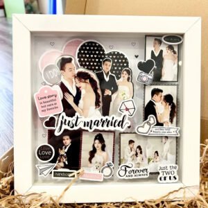 Set Tự Làm Khung Ảnh 3D Handmade Tặng Người Yêu, dịp kỉ niệm Đám cưới, thời gian quen. Bộ quà tặng HANDMADE ý nghĩa